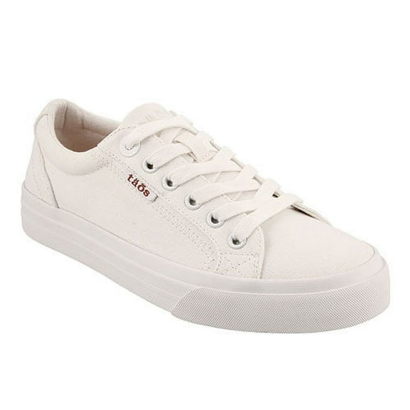 Taos Women's Plim Soul Sneaker White Canvas - PLS-13644-WHT