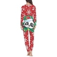 thumbnail image 3 of Pijama de dos piezas para mujer, ropa de dormir cómoda, traje de Casa de manga larga, informal, cómoda, regalos de Navidad, otoño, 3 of 3