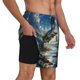 thumbnail image 2 of Balery Largemouth Bass Jumping Out of The Water Bañador para hombre, shorts de playa de secado rápido con entrepierna y forro de compresión-X-Large, 2 of 6