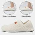 thumbnail image 4 of Barerun Women's White Slippers with Soft Insole & Rubber Sole, 4 of 7