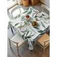 thumbnail image 6 of Green Eucalyptus Leaf Table Cloth 54x54 Inch Square, Watercolor Plant Farm Waterproof Tablecloth Washable Table Cover for Party Picnic Dinner Decor, 6 of 9