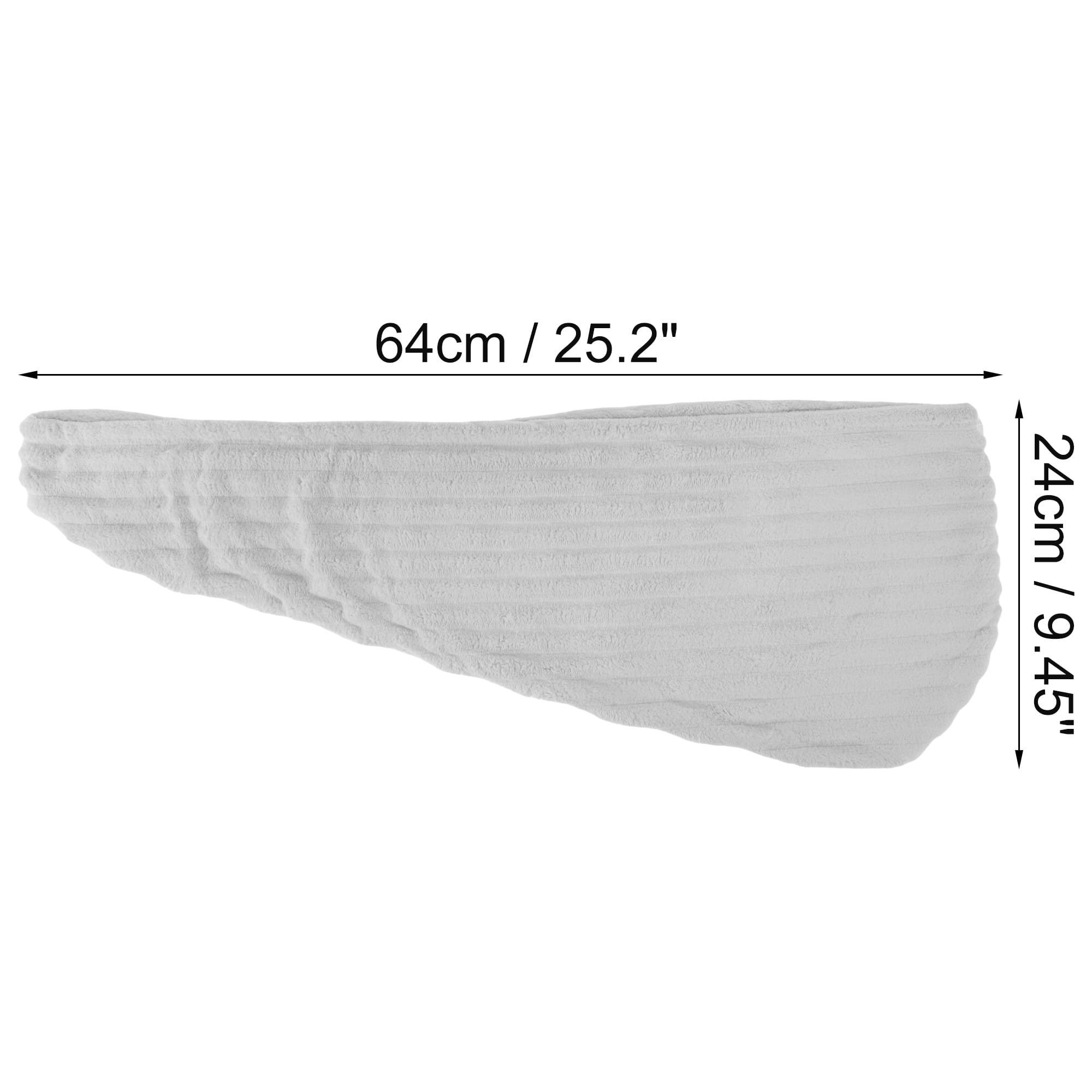Unique Bargains 1 Pc Women Soft Thickening Hair Drying Towel Gray