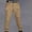 #Khaki, variant on DPTALR Men's Button Zipper Casual Sports Trousers, Multi pocket Design, Thickened, Army Green Big and Tall Men S