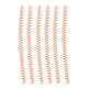 thumbnail image 2 of 20Pcs Spiral Binding Coil Large Capacity Spine Comb 30 Holes 13mm Diameter Set Kit Orange, 2 of 5
