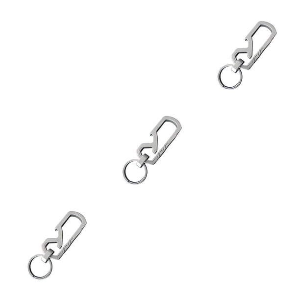 Minnieouse 2-in-1 Keychain Portable Keyring Buckle Car Backpack Picnic Carrying Camping Opener Tool Holder Ring Bottle Carabiner Key Type1
