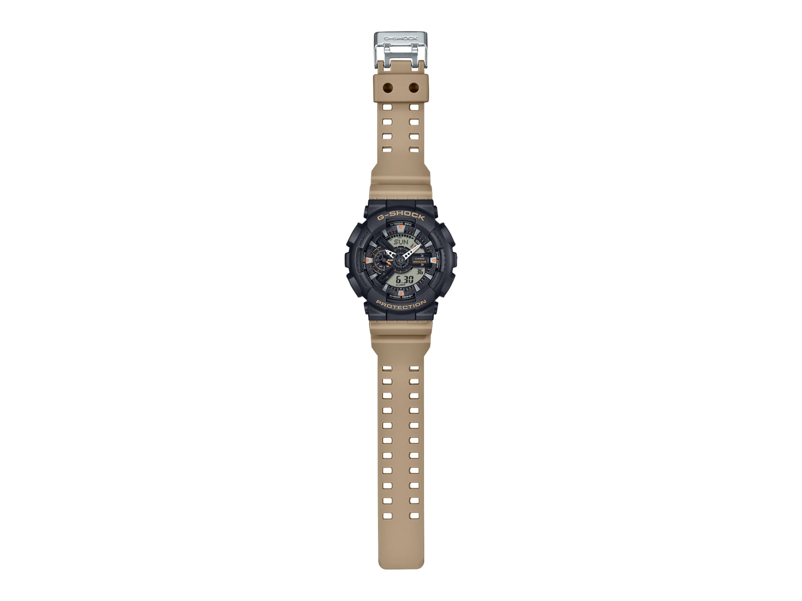 Casio G-SHOCK 110 Series Men's Quartz Black Dial Watch GA110TU-1A5