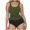 163#Army Green, variant on Two Piece Tankini Bathing Suit for Women Ruched Swim Top with Bikini Bottom Tummy Control Swimsuit Sets Hot Pink 2XL