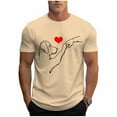 thumbnail image 2 of Tops para hombre, blusas y camisas de cuello redondo y manga corta para hombre, blusas casuales de cuello redondo con estampado de moda para hombre, blusas de cuello redondo y manga corta, camisas par, 2 of 6