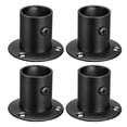 thumbnail image 1 of Soporte de soporte de varilla de brida de socket de acero inoxidable de 1'' de Uxcell, paquete de 4 en negro, 1 of 6