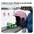 thumbnail image 3 of Abbraccia Casco de esquí adulto unisex, gafas integradas, doble tabla, visera pequeña, accesorio deportivo de invierno., 3 of 6