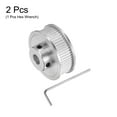 thumbnail image 3 of 2pcs 2GT Timing Pulley 60T 8mm Bore 40mm Dia. Aluminum Timing Belt with 2mm Hex Wrench for 10mm Width Belt, 3 of 6