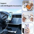 thumbnail image 3 of for iPhone 15 Case, Compatible with MagSafe, Cute Glitter Pearl Design for Women and Girls, Anti-Yellow Hard Protective Luxury Shockproof Bumper Phone Case for iPhone 15 6.1-inch 2023, Purple, 3 of 7