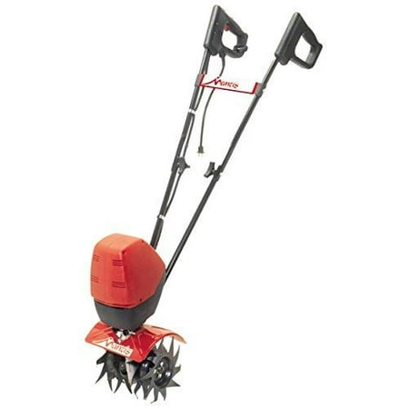 - mantis corded electric tiller cultivator 7250 with touch-start push-button instant start, powerful, compact and lightweight, quiet, easy-to-use, no-emissions built to be durable and dependable