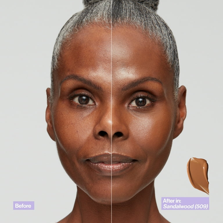 Revlon Illuminance Skin-Caring Liquid Foundation Makeup, Medium Coverage,  501 Toasted Caramel, 1 fl oz 