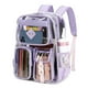 thumbnail image 1 of Mochila transparente PIG PIG GIRL para la escuela, la universidad o los viajes, color morado, 1 of 8