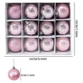 thumbnail image 3 of RKSTN Fall Decorations for Home 12PCS Christmas Tree Ornament Pendant Party Supplies Tree Hanging Plastic Ball Decorations, 3 of 5