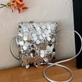 thumbnail image 2 of EYNMVR Shinny Silver Black Sequin Bag Bucket Purse Handbag Shoulder Bags Crossbody Bag Party Prom Crossbody Bag for Women, 2 of 7