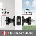 thumbnail image 6 of Pismo Square Keyed Entry Knob featuring SmartKey Security in Matte Black, 6 of 8