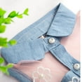thumbnail image 3 of Tenues d'Été pour Bébé Fille, Robe Tutu Sans Manches en Denim, Robes de Fête pour Tout-Petites Filles, Tulle à Fleurs à la Taille, 2-8 Ans, 3 of 9