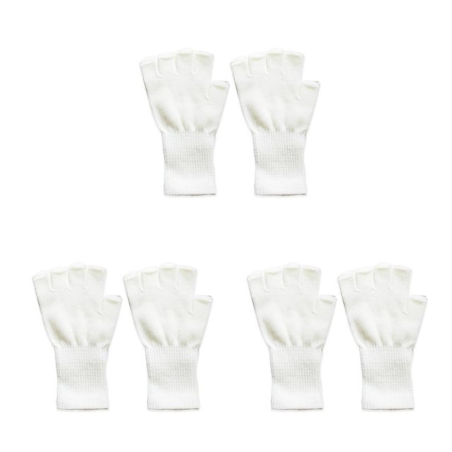 Qarigey 1 par de guantes sin dedos, accesorio de ropa, calentadores de manos térmicos para adultos, cubierta de medio dedo, guante largo de punto para Type1 NO1 Qarigey CBP382164