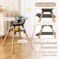 thumbnail image 4 of Silla Alta para Bebé BABY JOY Convertible 6 en 1 de Madera, 4 of 9