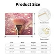 thumbnail image 2 of Gukieu Makeup Brush on Pink Glitter Print Canvas Decorative Hanging Painting, Waterproof Art Wall Decoration with Frame, Suitable for Living Room, Bedroom, 2 of 6