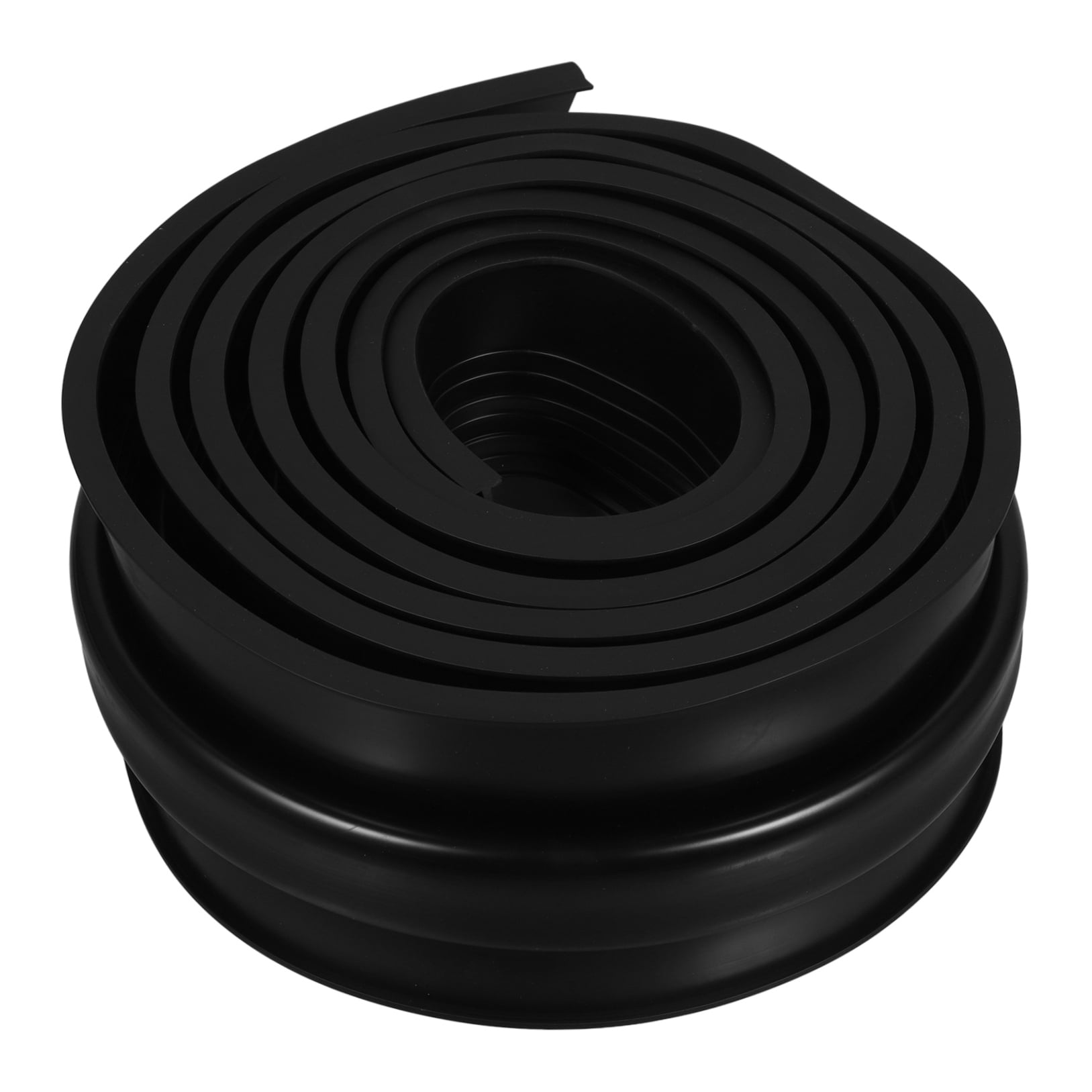 ETHZZLE Universal Fit Black Rubber Garage Door Seal Weatherproof Easy Install