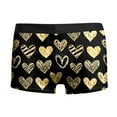 thumbnail image 4 of Yuncity Mens Valentines Day Boxer Briefs Underwear Funny Lips Print Soft Underpants Gold L, 4 of 5