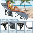 thumbnail image 6 of Lilypelle Folding Camping Cot with Camping Mattress & Pillow, Camping Cot Bed Convertible Reclining Chairs Bed 4 Position Adjustable, 6 of 7