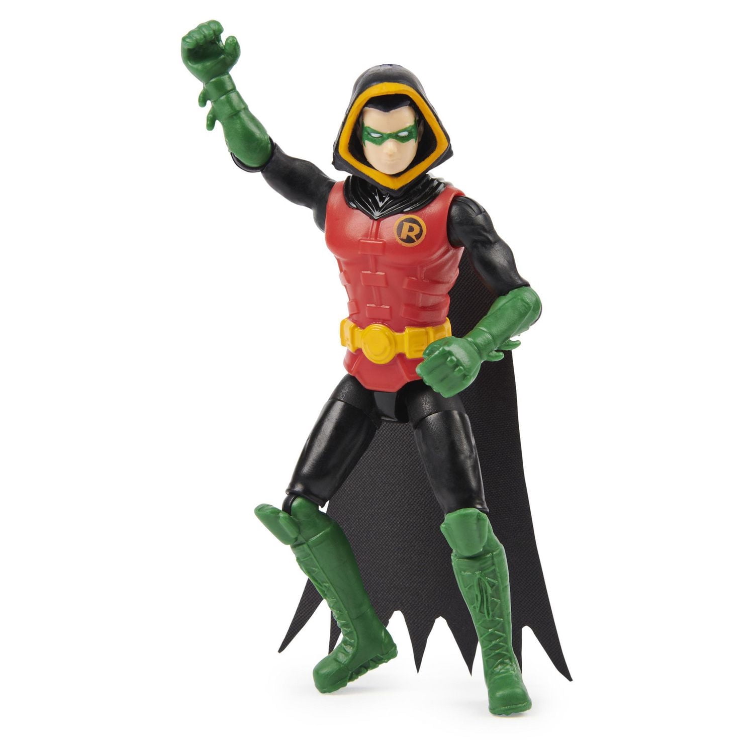 BATMAN, Figurine articulée ROBIN de 10 cm avec 3 accessoires mystère, Mission 1