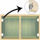 thumbnail image 2 of [2 fotos] Armario Porte En Verre Charnire Salle De Bain Pince Sans Cadre Porte En Verre Armoire Vitrine Armoire Pince 90 Degrs Charnire (argent), 2 of 5
