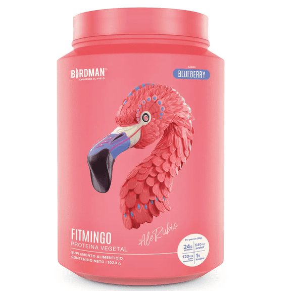 Proteina Vegetal Birdman Fitmingo 1020g Blueberry