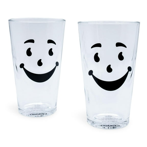 Kool-Aid Man 16-Ounce Pint Glasses | Set of 2