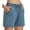 Blue, variant on Charmo Women's Lounge Running Shorts Elastic Waist Gym Athletic Shorts with Pockets