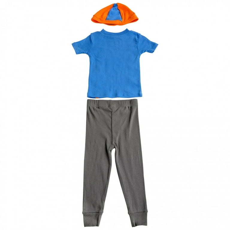 Blippi Boys Blippi Look Alike Cotton Toddler Pajamas with Beanie 2T