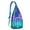 Greenish-blue-1, variant on Waterproof Hiking Sling Backpack for Women – Lightweight Crossbody Bag with Adjustable Strap, Multipurpose Chest Bag for Travel & Outdoor Adventures – Galaxy Starry Night Space Design