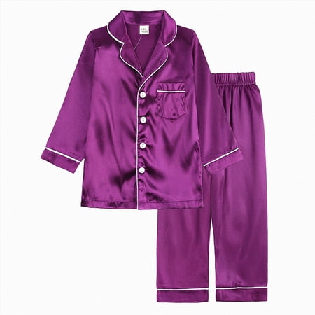 Toddler Baby Boy Girl Fall Outfit Print Long Sleeve Sweatshirt and Elastic Pants Set Winter Clothes 6-12 Months 12-24 Months 2t 3t 4t 5t 6t 7t 8t 9t Children(Purple 4-5 Years)