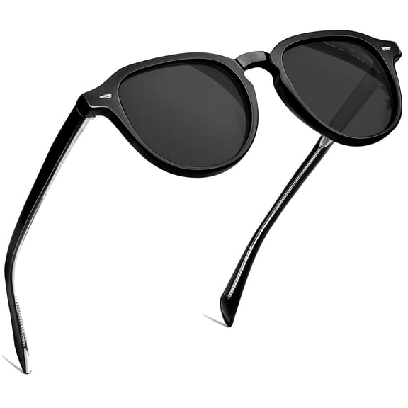 Joopin Acetate Polarized Sunglasses for Women Men Retro Round Square Sun Glasses UV Protection Trendy Shady Rays