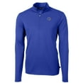thumbnail image 2 of Men's Cutter & Buck Royal Boise State Broncos Big & Tall Virtue Eco Pique Recycled Quarter-Zip Pullover Top, 2 of 3