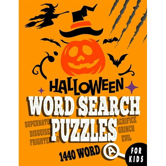 Halloween Word Search Puzzles for Kids: Funny Halloween Activity Book for Kids Let your kids creativity run wild!, (Paperback)