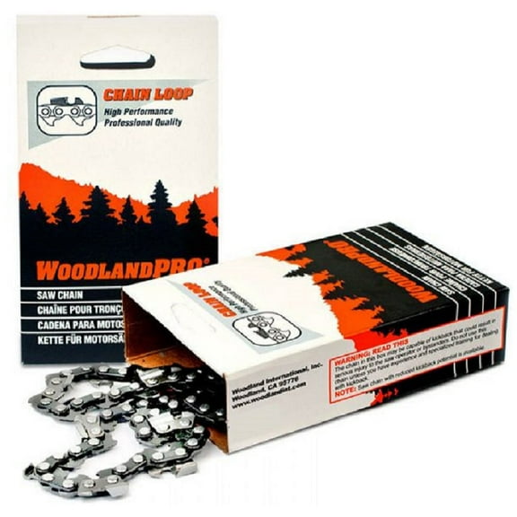 WoodlandPRO 16" Carbide Chainsaw Chain Loop (63CB-55 Drive Links) WPL 63CB55