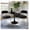 Black3/White, variant on 24" Round Kitchen Table Set for 2, Upholstered Dining Chairs, Small Space Dining Table & Chairs Set, Compact Breakfast Table with Metal Base