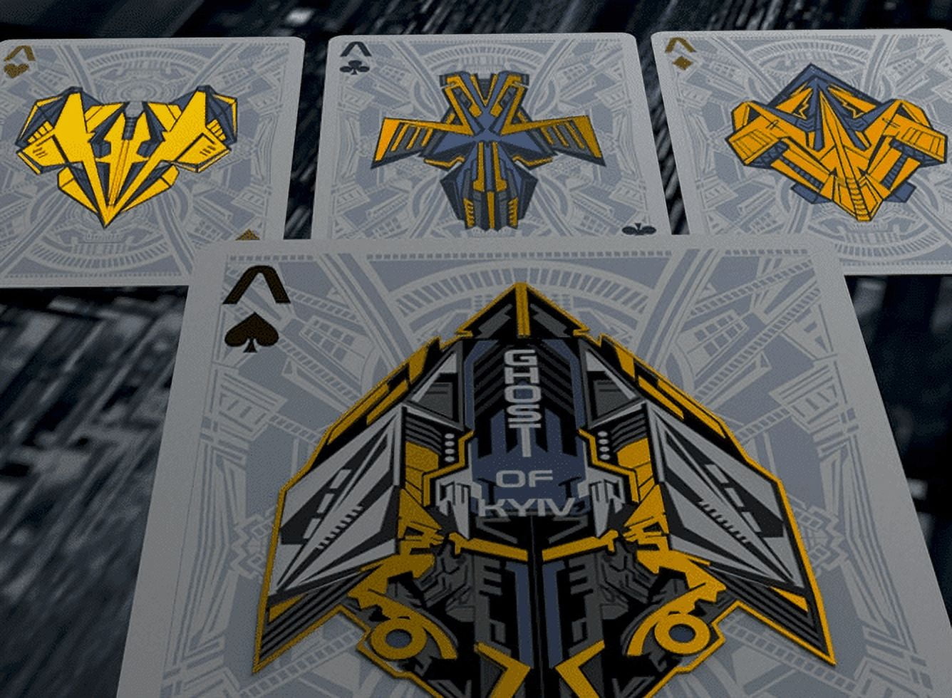 GHOST OF KYIV: Guardians/Ukraine (Classic Blue) Playing Cards by 3rd Dominion