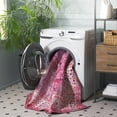 thumbnail image 4 of SAFAVIEH Tucson Aurbree Oriental Machine Washable Area Rug, Fuchsia/Rust, 4' x 6', 4 of 13