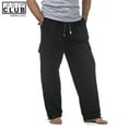 Pro Club Men's Heavyweight Fleece Cargo Sweatpants Black