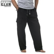 Pro Club Mens Heavyweight Fleece Cargo Sweatpants Black