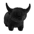thumbnail image 3 of Colección de figuras de vaca, figura en miniatura para estantería, mueble de salón. S Negro, 3 of 9