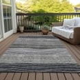 thumbnail image 6 of Addison Rugs Chantille Indoor/Outdoor Transitional Stripes Gray Washable Rectangle Rug, 2'6" x 3'10", 6 of 6