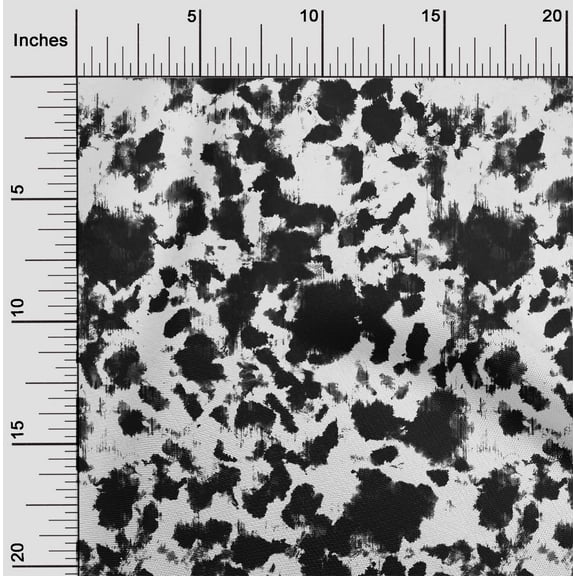 oneOone Cotton Flex Black Fabric Animal Skin Quilting Supplies Print Sewing Fabric By The Yard 40 Inch Wide-AGA