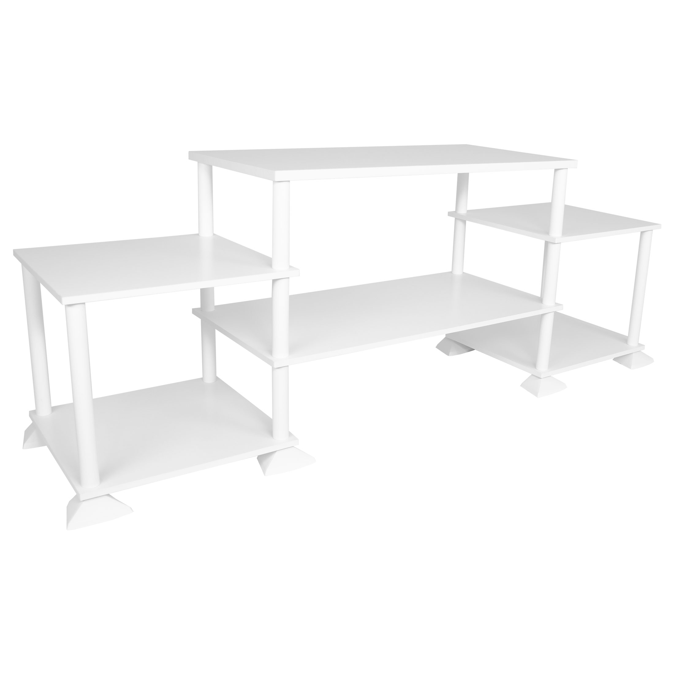 Mainstays No Tools Assembly TV Stand for TVs up to 40", White - image 3 of 5